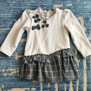 Mayoral Girls Floral Plaid Dress Size 24M